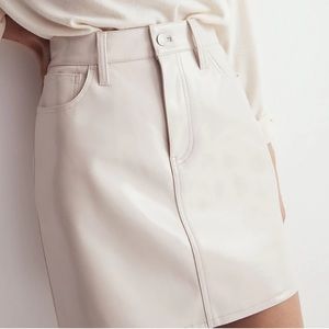 NWT Madewell Faux Leather Skirt